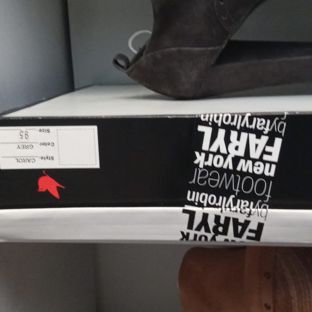 Gray Suede Platforms - image 2